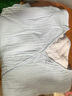 全棉時(shí)代趙麗穎同款空氣褶皺紗家居服女士水洗紗布家居 棉晨霧紫（裙） XL 曬單實(shí)拍圖