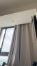 铭聚布艺（MINGJU） 窗帘 全遮光窗帘成品窗帘布 黑贝妮米挂钩式3米宽*2.7米高1片 实拍图