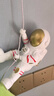 朵斯（DUOSI）月球壁燈星球臥室客廳床頭燈宇航員太空人卡通兒童房男孩女孩裝飾 3D月球-直徑20cm【一個(gè)裝】 暖光【接預(yù)留線，需打孔】 曬單實(shí)拍圖