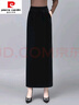 皮爾卡丹（pierre cardin）官方高檔半身長(cháng)裙秋冬2025新款到腳踝長(cháng)款半裙一步裙直筒包臀金絲 黑色 L 品牌旗艦 曬單實(shí)拍圖