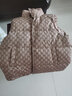 鴨鴨（YAYA）反季羽絨服馬甲女款冬季新款小個(gè)子外搭馬夾背心冬裝坎肩外套KLZ 卡其色 M 曬單實(shí)拍圖