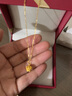 蒂蔻（Tico）足金女神的皇冠項鏈黃金吊墜女5D硬金掛墜送女朋友老婆七夕禮物 曬單實拍圖