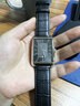 百陀士薄款長(cháng)方形石英男士手表真皮表帶簡(jiǎn)約高顏值防水50米送男友 簡(jiǎn)約-銀色黑面黑帶 曬單實(shí)拍圖