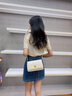 DAFEI DENTON奢侈新品包包女包2025新款女士斜挎包小香風(fēng)單肩包七夕情人節(jié)禮物 白色開口  專柜禮盒包裝 曬單實(shí)拍圖