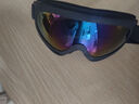DRATRA專(zhuān)業(yè)滑雪鏡滑冰護目鏡防霧防塵防爆登山戶(hù)外騎行運動(dòng)眼鏡防風(fēng)鏡 黑框炫彩片（兒童成人通用） 曬單實(shí)拍圖