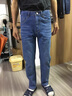 天絲牛仔褲男2025夏季薄款冰絲涼感直筒修身小腳褲彈力休閑長(cháng)褲子 深藍色 31 【120-130斤】 曬單實(shí)拍圖