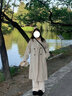 GARNUO燕麥色呢子大衣女小個子赫本風秋冬新款高級感中長款加厚毛呢外套 燕麥色 【常規(guī)內里】 M【101-115】 曬單實拍圖