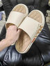拖鞋男生夏季2023新款運動(dòng)外穿厚底防滑踩屎感潮流情侶沙灘涼拖鞋 卡其色 42-43 碼(適合41-42碼) 曬單實(shí)拍圖