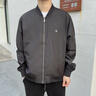 Calvin KleinJeans25春夏男士休閑經(jīng)典挺括ck棒球領(lǐng)飛行員夾克外套4RAB500 UB1-太空黑 XL 曬單實(shí)拍圖