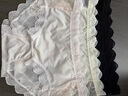 哆溫宓蕾絲內(nèi)褲女生性感純欲大碼200斤胖妹妹加肥加大中腰抗菌三角褲頭 4條裝（黑+膚+粉+咖） 4條 2XL（120-150斤） 曬單實拍圖