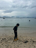 TOSWIM拓勝兒童泳衣男童女童長(zhǎng)袖長(zhǎng)褲連體保暖防曬游泳衣 藍(lán)悅水母150 曬單實(shí)拍圖