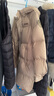 ASK JUNIOR【90白鴨絨】男童羽絨服2024冬裝中長(cháng)連帽滑雪服 卡其色 140  曬單實(shí)拍圖