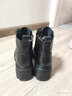 天美意馬丁靴商場(chǎng)同款女休閑時(shí)尚百搭增高女短靴BI601DD3 黑色（羊毛里） 37 曬單實(shí)拍圖
