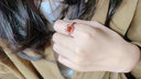 艾維拉999銀生肖龍瑪瑙戒指女本命年生日七夕情人節(jié)禮物送女友送老婆 鴻運(yùn)福龍足銀戒指 曬單實(shí)拍圖