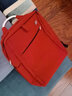 樂(lè )上（LEXON）商務(wù)休閑筆記本電腦包雙肩包男女16/15.6英寸旅行簡(jiǎn)約情侶書(shū)包 9013紅色 質(zhì)感（帶側兜） 曬單實(shí)拍圖