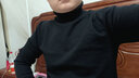 花花公子（PLAYBOY）毛衣男高領(lǐng)秋冬季針織衫男士外套男裝保暖打底衫線(xiàn)衣服 黑色 XL 曬單實(shí)拍圖