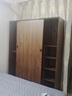 束尋【上門(mén)安裝】推拉門(mén)衣柜木質(zhì)衣柜臥室出租房家用現代簡(jiǎn)約 長(cháng)80深50高200主柜柚木色 非主圖 自行安裝 曬單實(shí)拍圖