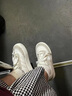 九寸陽(yáng)光小白鞋平底百搭學(xué)生透氣帆布鞋女2025年新款休閑運動(dòng)港風(fēng)鞋子女 美式厚底帆布鞋米白色【37碼】 曬單實(shí)拍圖
