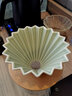 FELLOW 日本ORIGAMI 折紙濾杯手沖咖啡蛋糕創(chuàng  )意陶瓷滴濾式V60咖啡啞光色 ORDS-15 亞光綠色 S號 曬單實(shí)拍圖