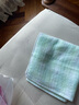 棉田毛巾純棉小方巾全棉擦臉毛巾情侶洗臉雙層紗布無(wú)捻紗小毛巾 花語(yǔ) 方巾 綠色 1條 40g 曬單實(shí)拍圖