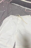 WASSUP HERMU短褲男夏季寬松透氣時(shí)尚潮牌五分褲男女情侶裝純色休閑褲學(xué)生褲子 白色 XL （建議140-165斤） 曬單實(shí)拍圖