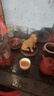 名壺秋月 紫砂茶寵可愛金毛狗茶寵 茶道 擺件 純手工拉毛段泥 生肖茶玩 曬單實拍圖