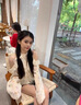 JAVC2025法式立體花朵長(zhǎng)袖雪紡襯衫女夏季寬松荷葉邊露肩掛脖上衣 黃色 XL 建議 110-120斤 曬單實(shí)拍圖