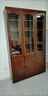 佰瑜軒實(shí)木橡木書(shū)柜帶玻璃三門(mén)中式書(shū)架儲物柜立柜學(xué)生書(shū)櫥辦公室文件柜 【】三門(mén)書(shū)柜（胡桃色120*39*210 曬單實(shí)拍圖