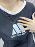 中國黃金（CHINA GOLD）黃金吊墜一路有你項鏈女5G黃金鹿角生日禮物送女友老婆教師節禮物情人節禮盒+一路鹿角項鏈【5G套鏈】約3.2g 曬單實(shí)拍圖