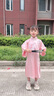 IVY HOUSE常春藤兒童裝女童2024年秋季新款  新中式古法刺繡國(guó)風(fēng)旗袍連衣裙 粉紅色 110cm 曬單實(shí)拍圖