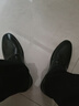 多菲尼森皮鞋男新款商務(wù)正裝休閑春秋透氣男士英倫韓版尖頭新郎結(jié)婚鞋 黑色格紋 40 曬單實(shí)拍圖