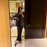 黎依奴（LISLAVE）感垂感醋酸緞面半身裙女2025夏季新款中長(cháng)款魚(yú)尾裙高腰顯瘦包臀裙 經(jīng)典黑 [春秋款9836裙長(cháng)90左右] XL 曬單實(shí)拍圖