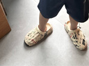 卡帝樂鱷魚（CARTELO）涼拖鞋男夏季透氣洞洞鞋男踩屎感男士兩用沙灘鞋 米色 38-39碼 曬單實(shí)拍圖