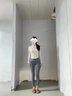 SPLAN喚醒計劃長(cháng)袖緊身瑜伽服上衣女跑步運動(dòng)拉鏈外套彈力訓練健身服 淺燕麥 M 曬單實(shí)拍圖