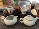 青澹汝窯茶壺可大號泡茶碗茶具天青色景德鎮陶瓷家用手工玉龍壺 玉龍壺 開(kāi)片可養 215ml 215ml 曬單實(shí)拍圖