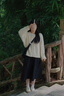 予瑾短款麻花開衫毛衣女春秋外套氣質(zhì)韓版白色寬松外搭慵懶針織衫上衣 奶米白 S 建議75-95 曬單實(shí)拍圖