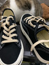 大孚飛躍帆布鞋子開(kāi)口笑秋季新款休閑學(xué)生百搭飛躍板鞋官方休閑鞋 黑色[女款偏大一碼男款正碼] 37 曬單實(shí)拍圖