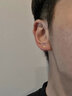 瑗昕黃金耳環(huán)男足金耳圈嘻哈酷帥養耳洞耳釘素圈中性免摘款女高級真金 [單只]圓珠耳釘(約0.15g) 曬單實(shí)拍圖