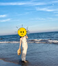 Olrain歐芮兒法式杏色連衣裙女夏季女裝收腰顯瘦碎花中長(zhǎng)裙 杏色 S 曬單實(shí)拍圖