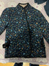 矮個(gè)子中老年羽絨服女冬季媽媽裝新款碎花棉麻小棉襖40到50歲秋冬款立領(lǐng)小個(gè)子中年人棉襖 藏青 XL建議90-105斤 曬單實(shí)拍圖