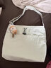 芙玖兔休閑大包包女2025新款布包單肩包出游女神節托特包上課通勤斜挎包 米白色【無(wú)掛件】 曬單實(shí)拍圖