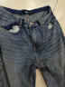 森馬（Semir）牛仔褲男士春季直筒長(cháng)褲竹節肌理輕復古做舊褲子103125124106A 曬單實(shí)拍圖