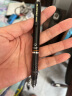 斑马牌 (ZEBRA)0.5mm自动铅笔 不易断芯绘图活动铅笔学生用 低重心双弹簧设计 MA85 黑色杆 实拍图