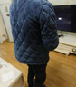 芬騰【三層加厚夾棉】情侶睡衣男女冬季加厚加絨棉襖珊瑚絨家居服套裝 FX2490459寶藍【單男款】 XL 建議:女124-142,男146-165斤 曬單實(shí)拍圖