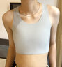 簡(jiǎn)態(tài)（Janest）佐馳歌無(wú)痕隱形束胸內衣女les帥t大胸顯小運動(dòng)減震防下垂學(xué)生超平 灰色 S(80-95斤)上胸圍70-79cm 曬單實(shí)拍圖