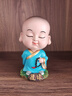 小和尚擺件禪意車(chē)載創(chuàng  )意可愛(ài)辦公室桌面裝飾品搖頭公仔生日禮物送朋友 隨緣 曬單實(shí)拍圖