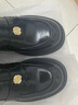 蘇茵茵小金幣厚底懶人樂(lè )福鞋加絨英倫風(fēng)女士新品單鞋jk黑色小皮鞋女春秋 黑色(皮里) 40 曬單實(shí)拍圖