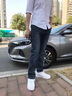 JEEP SPIRIT春秋季牛仔褲男款2025新款高端時尚直筒寬松大碼男褲彈力休閑長褲 703H藍(lán)灰 32 【二尺五】 曬單實拍圖