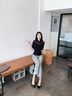 卓詩尼高跟鞋女2025秋季新款氣質(zhì)尖頭通勤職場工作鞋不累腳細跟淺口單鞋 黑色 37 曬單實拍圖