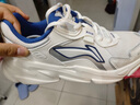 李寧運動(dòng)鞋男鞋秋冬減震2026新款時(shí)尚跑鞋網(wǎng)面透氣增高老爹鞋男休閑鞋 云霧白/銀色 42 曬單實(shí)拍圖